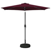 Parasol ogrodowy z oświetleniem LED i podstawą 270 x 270 cm