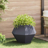 Donica Antracyt 75 x 75 x 60 cm Stal
