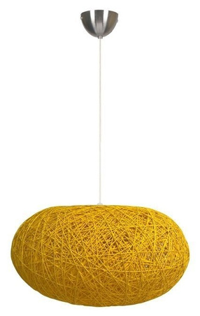 Lampa wisząca Livio z abażurem kremowa pojedyncza nad stół E27