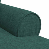 Chaise Lounge z Fartuszkiem 3 szt. Ciemna zieleń tkanina