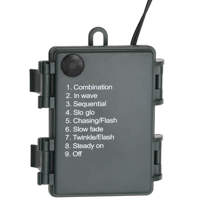 Świąteczna girlanda z lampkami LED, zielona, 2,7 m, PVC