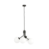 Lampa wisząca NOVA 4 BLACK/OPAL