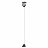 Zestaw Lamp Post with LED Bulb 2 szt. Czarny 16 x 16 x 156 cm
