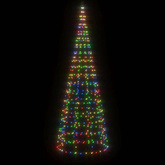 vidaXL Choinka z lampek, na maszt, 550 kolorowych LED, 300 cm