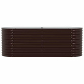 Podniesiony grządka Brązowy 240 x 80 x 81 cm Stal