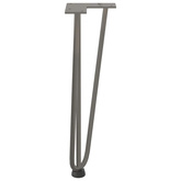 Nogi do stolika kawowego 4 szt. Naturalna stal 42 cm Solidna stal