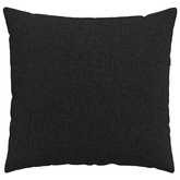 Poduszki na sofę 2 pcs Czarny 50 x 50 cm tkanina
