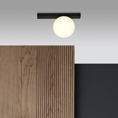 Lampa sufitowa FIT 1 BLACK/OPAL