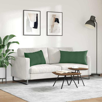 Poduszki na sofę 2 pcs Ciemna zieleń 80 x 40 cm