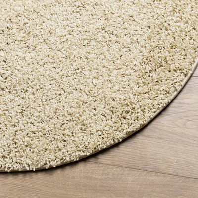 vidaXL Dywan z długim włosiem PAMPLONA, złoty, Ø 160 cm