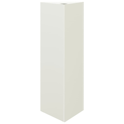 Donice ogrodowe, 2 szt., białe, trójkątne, 30x26x75 cm, stal