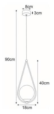 Lampa wisząca K-4770 z serii NEVE BLACK KAJA