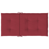 Poduszki na krzesła ogrodowe 2 szt., winna czerwień 100x50x3 cm