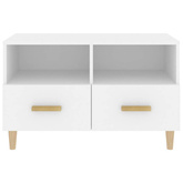 vidaXL Szafka pod TV, biała, 80x36x50 cm, materiał drewnopochodny wariant 8