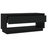 vidaXL Szafka pod TV, czarna, 102x41x44 cm, materiał drewnopochodny