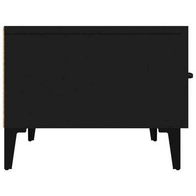vidaXL Szafka pod TV, czarna, 150x34,5x30 cm, materiał drewnopochodny