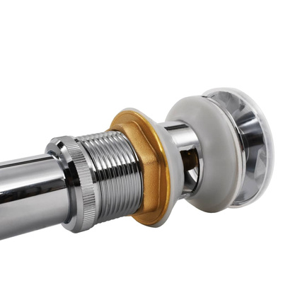 Odpływ z korkiem do umywalki, stal nierdzewna