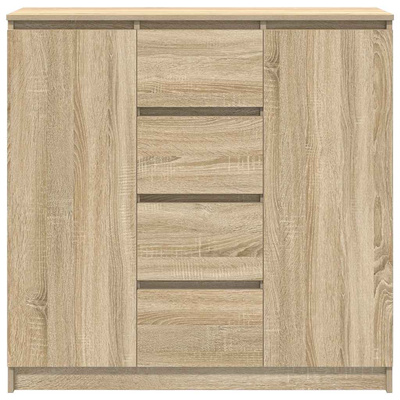 Komoda z szufladami Dąb Sonoma 100,5x35x98,5 cm Drewno klejone