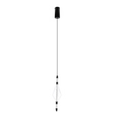 VITA lampa wisząca czarny 7,5W LED 2700K klosz bezbarwny