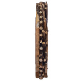 vidaXL Lustro ścienne, 40 cm, drewno tekowe, okrągłe model standard