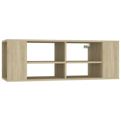 vidaXL Wisząca szafka pod TV, dąb sonoma, 102x35x35 cm