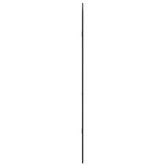 vidaXL Lustro ścienne, czarne, 100x45 cm, owalne