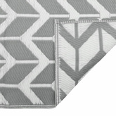 vidaXL Dywan zewnętrzny, szary, 140x200 cm, PP