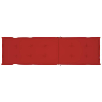 vidaXL Leżak tarasowy z podnóżkiem i poduszką, lite drewno akacjowe