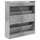 Szafka na buty, szarość betonu, 80x21x87,5 cm