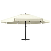 Parasol ogrodowy na aluminiowym słupku, 600 cm, piaskowy