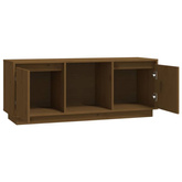 vidaXL Szafka pod TV, miodowy brąz, 110,5x35x44cm, lite drewno sosnowe