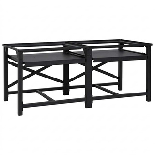 Podstawka na Pralkę 2 pcs Czarny 120 x 56 x 52 cm Stal