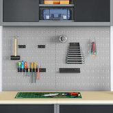 Panel Narzędziowy 2 szt. Szary 100 x 1 x 60 cm Stal