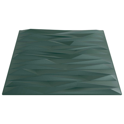 Panele ścienne 24 szt. 50 x 50 cm Zielony kamień Pianka XPS