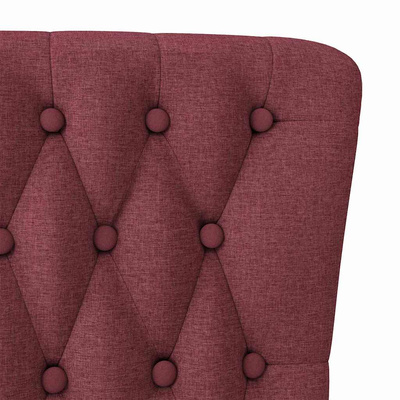 Fotel typu slipper Czerwone wino 56,5 x 70 x 110 cm tkanina