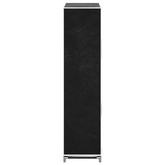 Materiałowa szafa na buty z osłoną, 58x28x106 cm, czarna