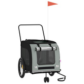 Przyczepka rowerowa dla zwierząt, tkanina Oxford i żelazo