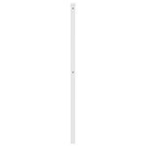 Metalowe wymienne wezgłowie, białe, 150 cm