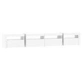 vidaXL Szafka pod TV z oświetleniem LED, biała, 240x35x40 cm