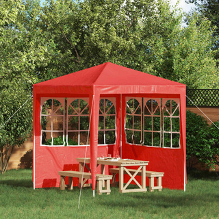 Ściana boczna namiotu na imprezy 2 pcs 200 x 195 cm czerwony