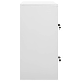 Szafki zamykane, 5 szt., jasnoszare, 90x45x92,5 cm, stalowe