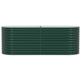 Podniesiony grządka Zielony 240 x 80 x 81 cm Stal