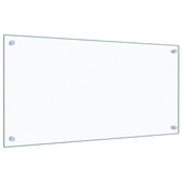 Panele ochronne do kuchni, przezroczyste 2 szt. 80x40 cm, szkło
