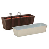 Balustrada 2 pcs 50 x 17 x 17 cm Metal