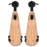 Prawidła do butów, 2 pary, rozmiar 41-46, lite drewno sosnowe