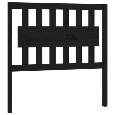 vidaXL Wezgłowie łóżka, czarne, 95,5x4x100 cm, lite drewno sosnowe wariant 4