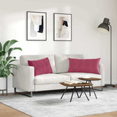 Poduszki na sofę 2 pcs Czerwone wino 80 x 40 cm