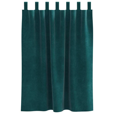 Zasłony zaciemniające 2 pcs Ciemna zieleń 140 x 140 cm Aksamit