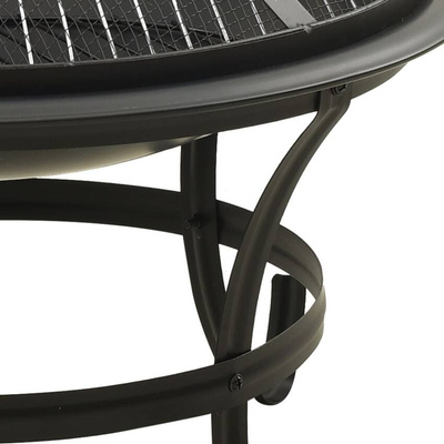 Palenisko i grill 2-w-1, z pogrzebaczem, 56x56x49 cm, stal vidaXL
