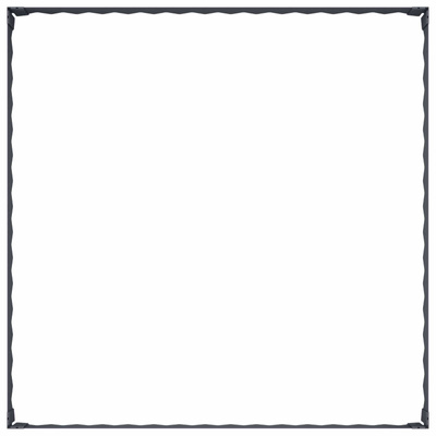 Krawężnik do trawnika 100 x 100 x 20 cm Stal antracytowy